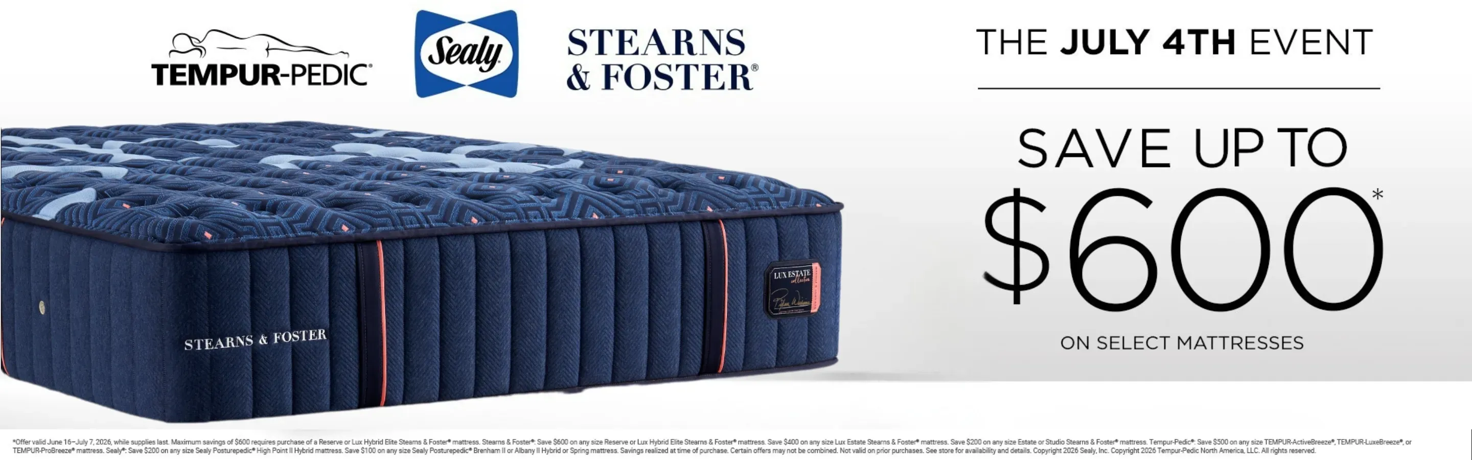 July 4th Mattress Sale!